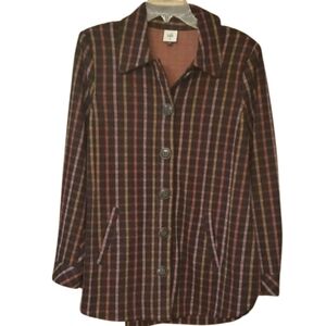 Cabi 4061 Frontier Jacket Plaid Button-Up Women's Blazer Size Medium